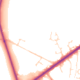 Daytime road noise heatmap for LN6 9ND