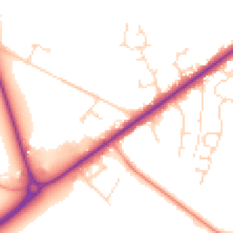 Daytime road noise heatmap for LN6 9NE