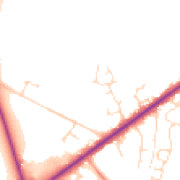 Daytime road noise heatmap for LN6 9NL
