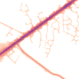 Daytime road noise heatmap for LN6 9NU