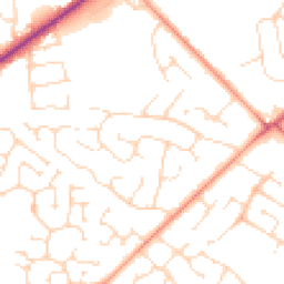 Daytime road noise heatmap for LN6 9PP