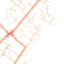Daytime road noise heatmap for LN6 9XY