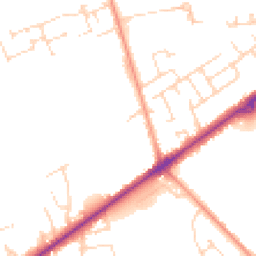 Daytime road noise heatmap for LN6 9YD