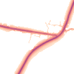 Daytime road noise heatmap for LN7 6AB