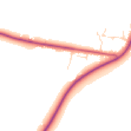 Daytime road noise heatmap for LN7 6AD