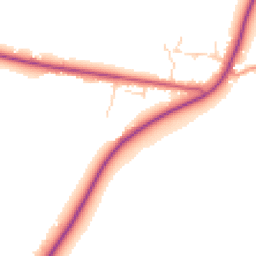 Daytime road noise heatmap for LN7 6AP