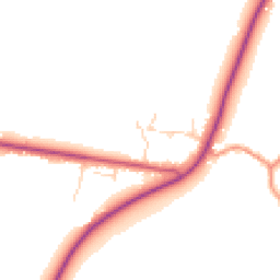 Daytime road noise heatmap for LN7 6AS