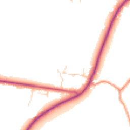 Daytime road noise heatmap for LN7 6BT