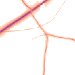 Daytime road noise heatmap for LN7 6DE