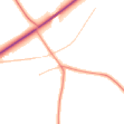 Daytime road noise heatmap for LN7 6DH