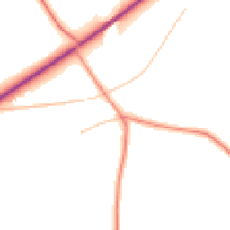 Daytime road noise heatmap for LN7 6DJ