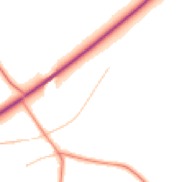 Daytime road noise heatmap for LN7 6DN
