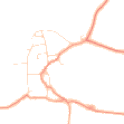 Daytime road noise heatmap for LN7 6ED