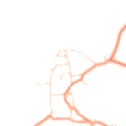 Daytime road noise heatmap for LN7 6ER