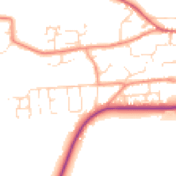 Daytime road noise heatmap for LN7 6NH