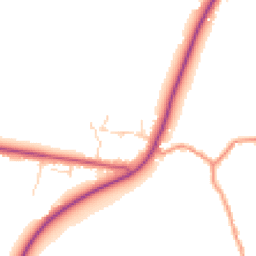 Daytime road noise heatmap for LN7 6NL