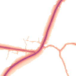 Daytime road noise heatmap for LN7 6NR
