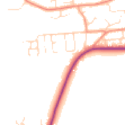Daytime road noise heatmap for LN7 6NS