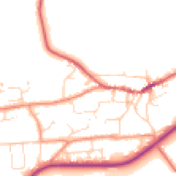 Daytime road noise heatmap for LN7 6QQ