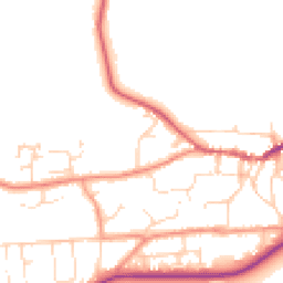 Daytime road noise heatmap for LN7 6QT