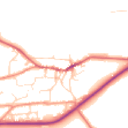 Daytime road noise heatmap for LN7 6RQ