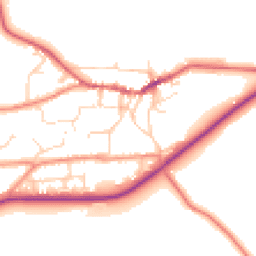 Daytime road noise heatmap for LN7 6UD