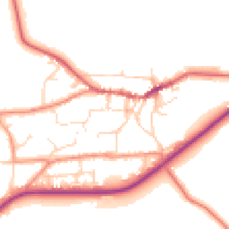 Daytime road noise heatmap for LN7 6UE