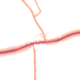 Daytime road noise heatmap for LN8 2FB