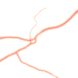 Daytime road noise heatmap for LN8 3BZ