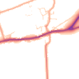 Daytime road noise heatmap for LN8 3FY