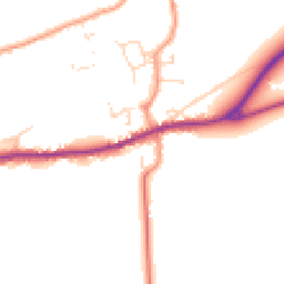 Daytime road noise heatmap for LN8 3JT