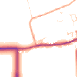 Daytime road noise heatmap for LN8 3LA