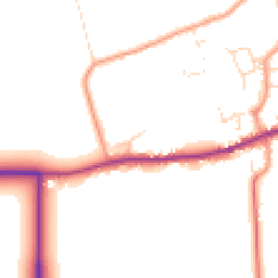 Daytime road noise heatmap for LN8 3LD