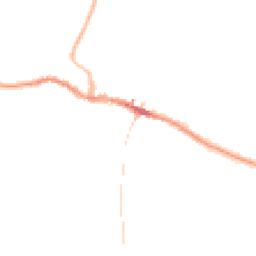 Night-time road noise heatmap for LN8 3NR