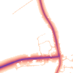 Daytime road noise heatmap for LN8 3QA