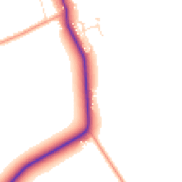 Daytime road noise heatmap for LN8 3SF