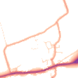 Daytime road noise heatmap for LN8 3TN