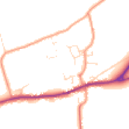 Daytime road noise heatmap for LN8 3TR