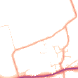 Daytime road noise heatmap for LN8 3TS