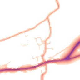 Daytime road noise heatmap for LN8 3UD
