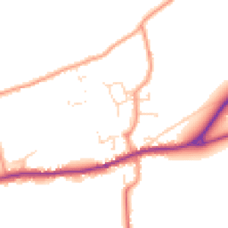 Daytime road noise heatmap for LN8 3UE