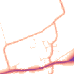 Daytime road noise heatmap for LN8 3UG