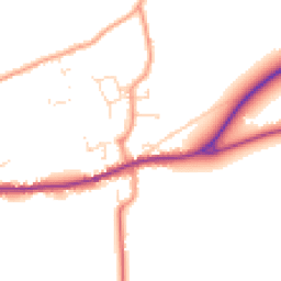 Daytime road noise heatmap for LN8 3UH