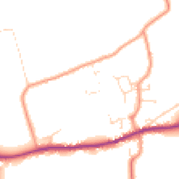 Daytime road noise heatmap for LN8 3UQ