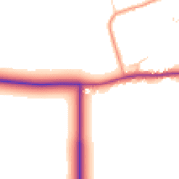 Daytime road noise heatmap for LN8 3WE