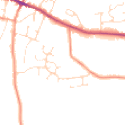 Daytime road noise heatmap for LN8 3ZT