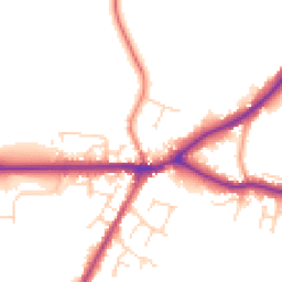 Daytime road noise heatmap for LN8 5AF