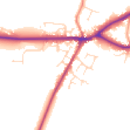 Daytime road noise heatmap for LN8 5AG