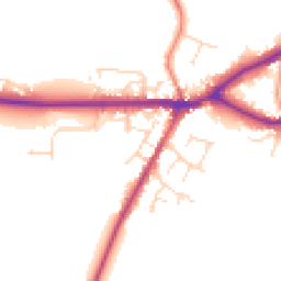 Daytime road noise heatmap for LN8 5AL
