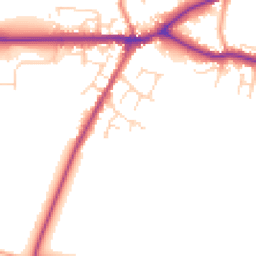Daytime road noise heatmap for LN8 5BB